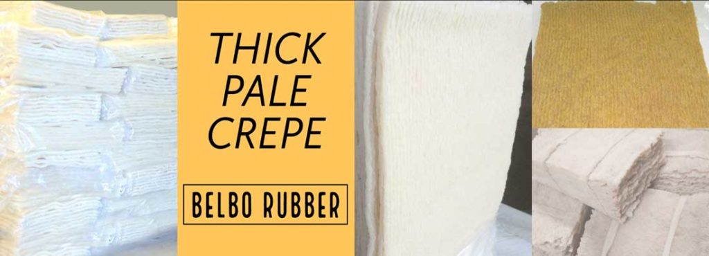 thick pale crepe - belbo rubber